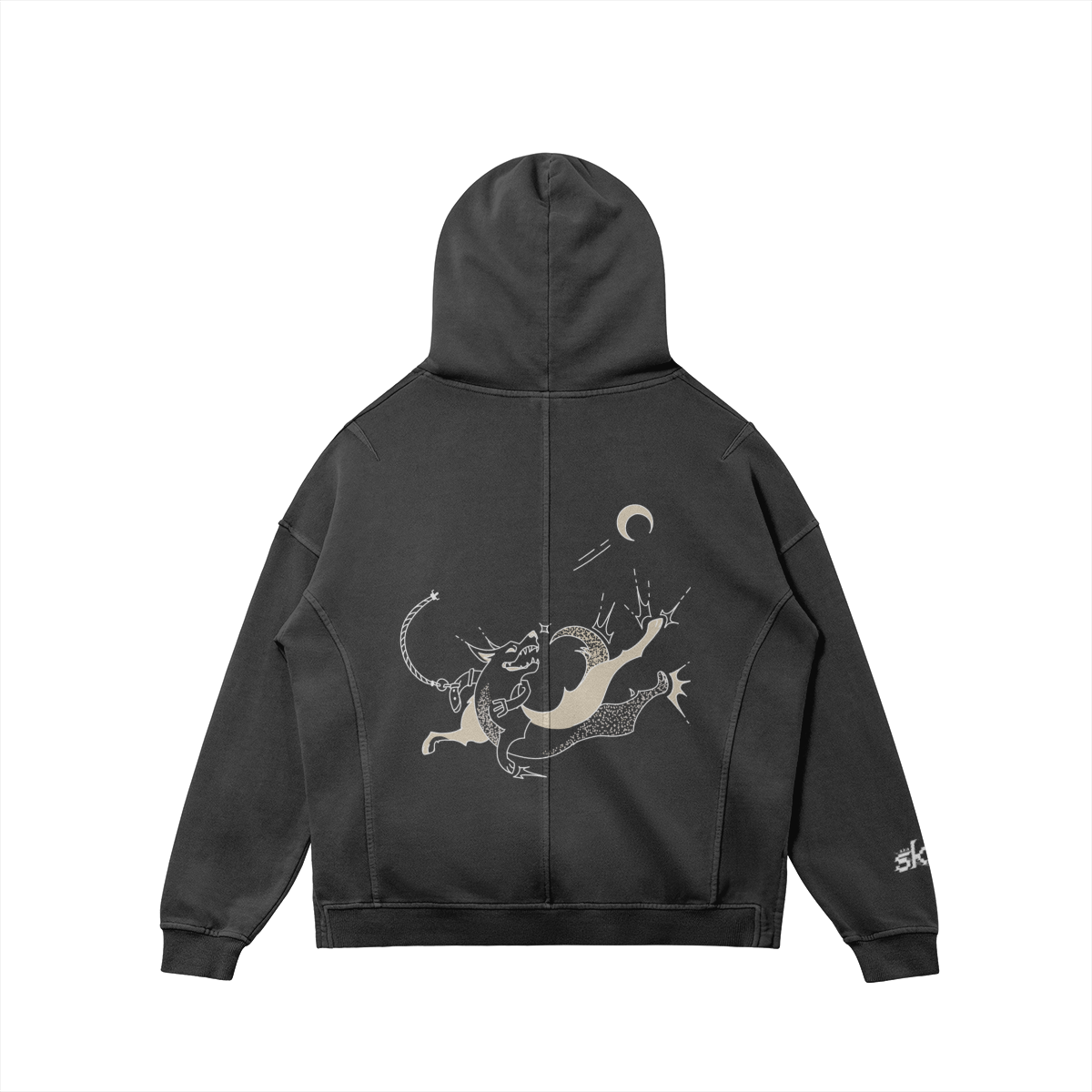 "i'm a dog in your hot car" turtleneck hoodie