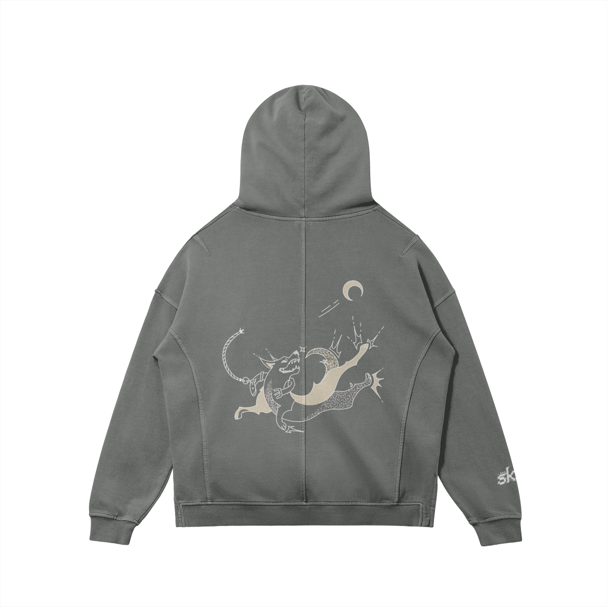 "i'm a dog in your hot car" turtleneck hoodie