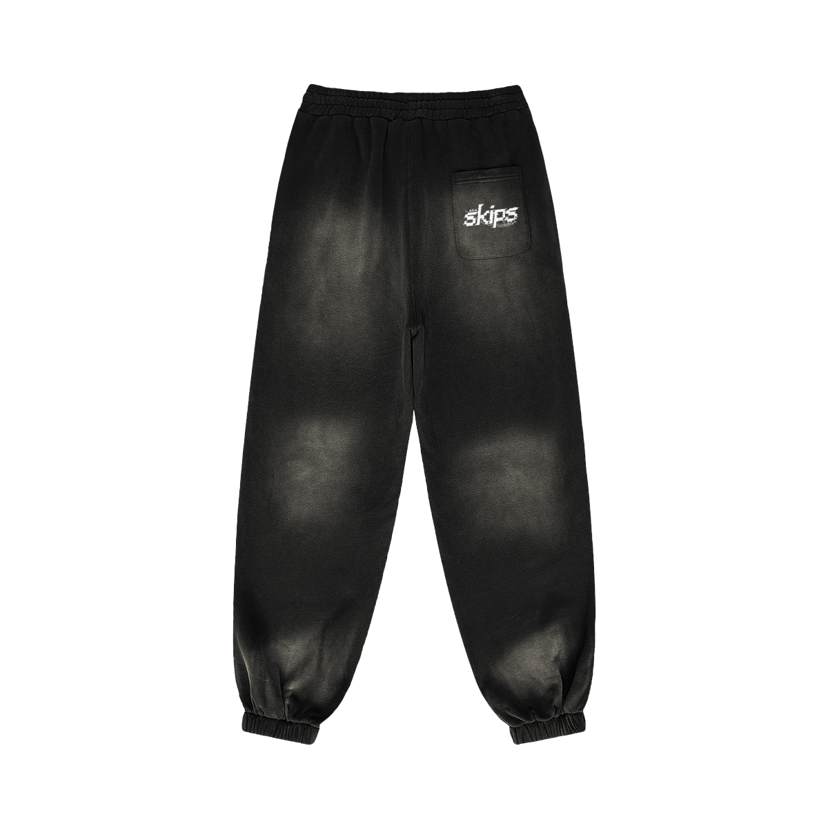 a.k.a. skips logo + dog sun-faded sweatpants