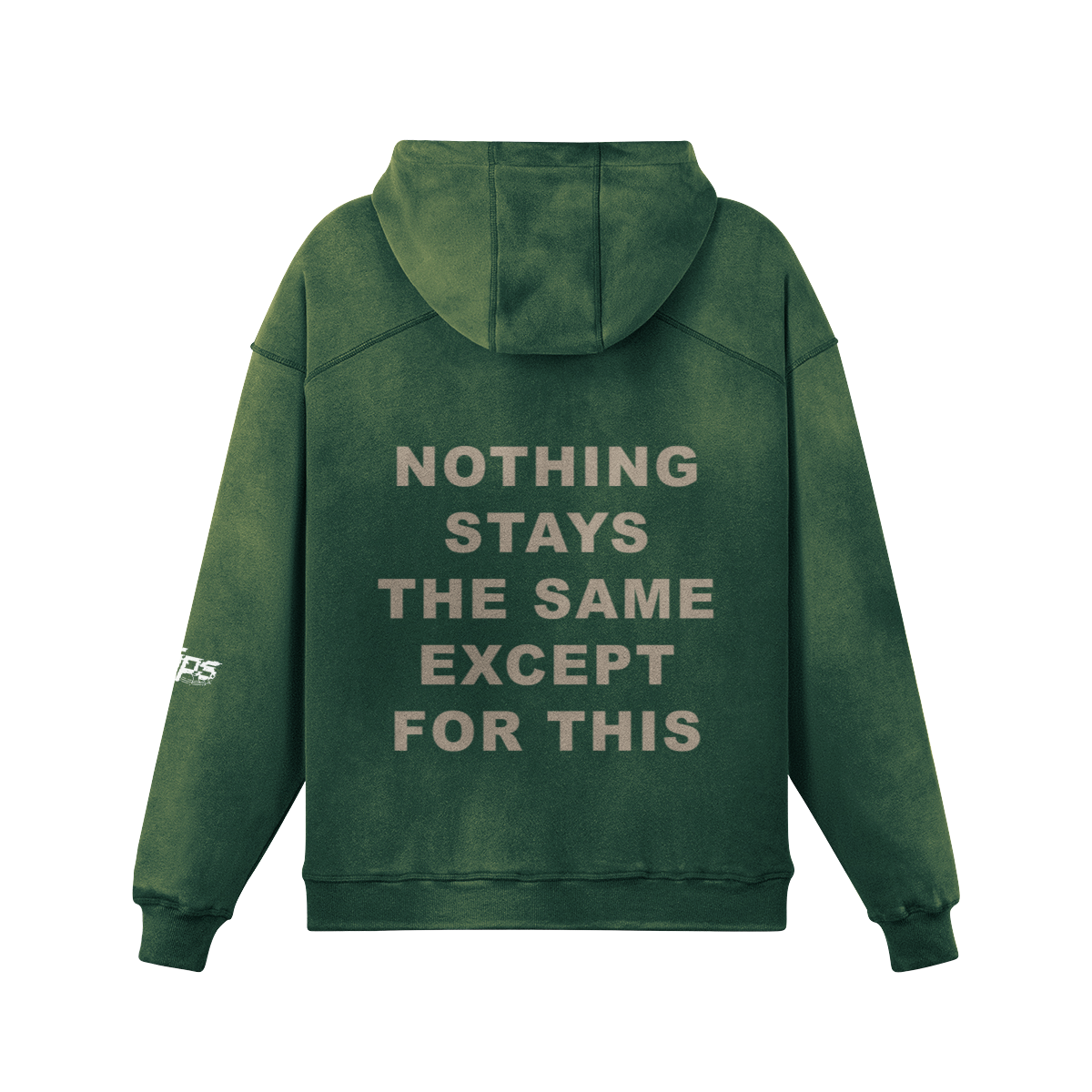 "nothing stays the same except for this" heavyweight sun-faded hoodie